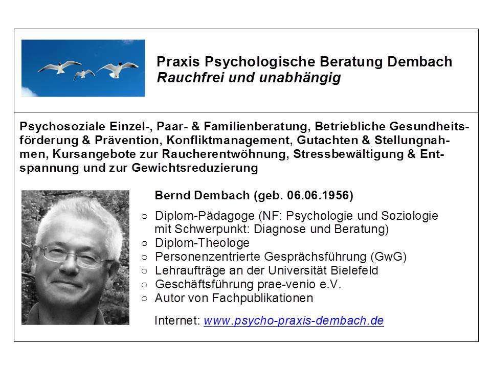Visitenkarte Praxis Dembach 2014